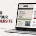 Modern laptop showing a before-and-after business website redesign to illustrate the benefits of a professional website redesign.